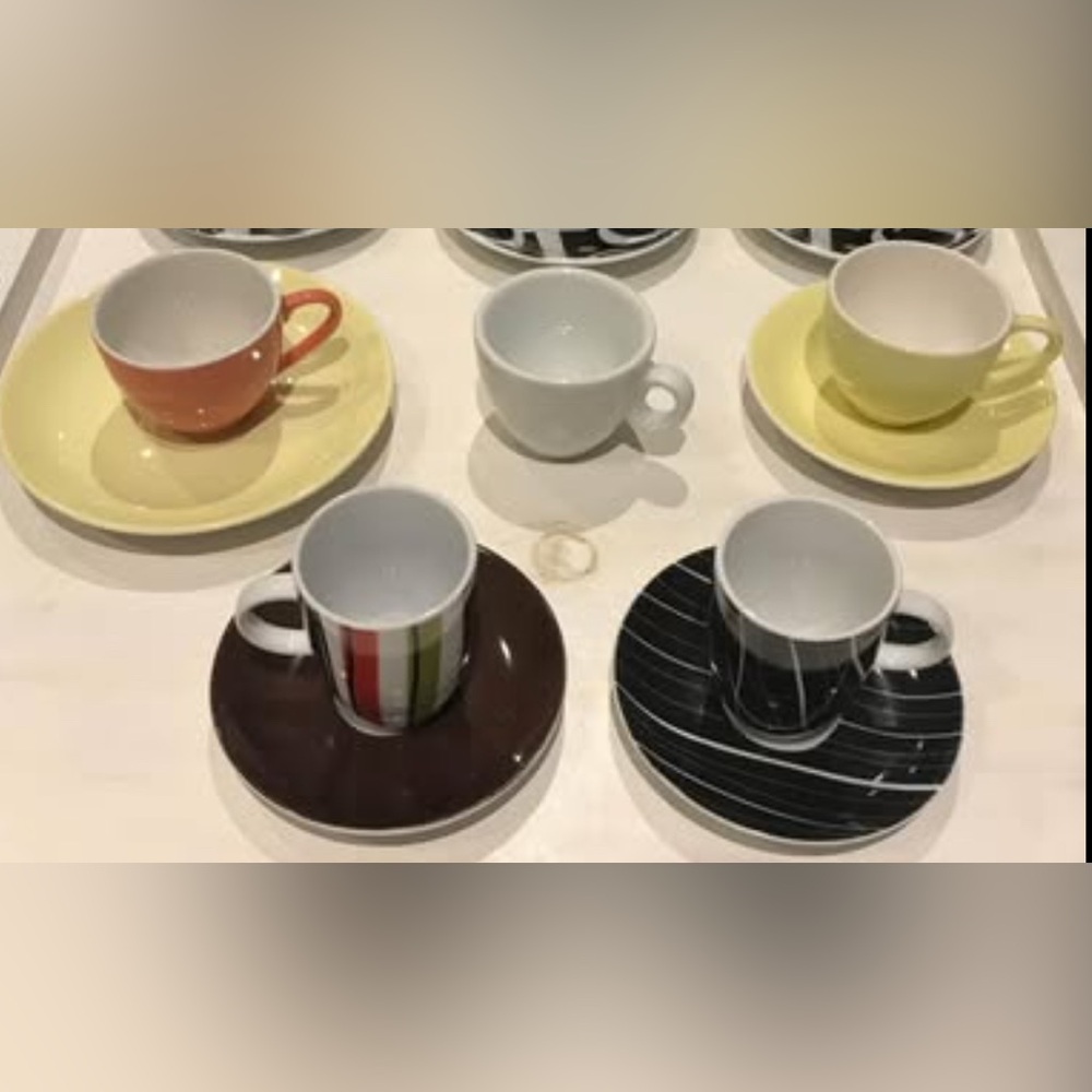 Espresso Demitasse Cups Assorted Porcelain